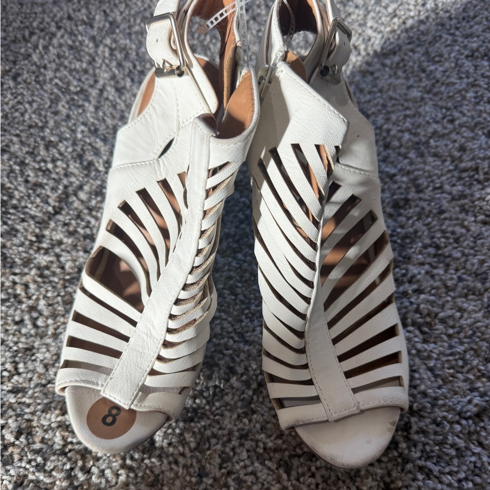 White Strappy Sandals